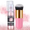 AWCCXMYM Body Glitter Spray Sparkle Hairspray Highlighter Glitter Shiny Spraay for Hair and Body,Face Glitter Powder for Halloween,Christmas,Concert Accessories Party Body Makeup(Pink) view 1