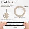 22 Momme 6PCS 100% Mulberry Silk Hair Ties Small Silk Scrunchies for Women Girls Curly Thick Thin Hair .Women's Black Cute Satin Sleepy Bulk Hair Tie Scrunchie Sleep Style 14 view 4