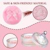 5 Pcs Extra Large Body Powder Puff and Container Set  5.43" Oversize Crystal Powder Container | 3.54" Ultra-Soft Velour Puff, Washable & Reusable, Ideal for Face/Body Glitter & Wet/Dry Makeup view 3