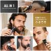 BEAUTYCARE Beard Trimmer for Men - Professional Hair Clippers Zero Gapped T-Blade,Waterproof Cordless Rechargeable Electric Shaver Men's Grooming Kit for Fading & Nose Hair Trimmer, Grooming at Home view 2