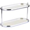 2-Tier Metal Frame Perfume Holder, Stylish Stand, Dresser Vanity Perfume Organizer With Transparent Acrylic Trays For Bedroom view 1