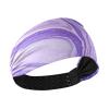 Fake Glitter Marble Grain Purple Non-Slip cloth headbands for women Stretchy hair for hiking Cycling Volleyball accesorios para cabello de mujer view 1