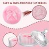 5 Pcs Extra Large Body Powder Puff and Container Set  5.43" Oversize Crystal Powder Container | 3.54" Ultra-Soft Velour Puff, Washable & Reusable, Ideal for Face/Body Glitter & Wet/Dry Makeup view 3