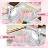 5 Pcs Extra Large Body Powder Puff and Container Set  5.43" Oversize Crystal Powder Container | 3.54" Ultra-Soft Velour Puff, Washable & Reusable, Ideal for Face/Body Glitter & Wet/Dry Makeup view 4