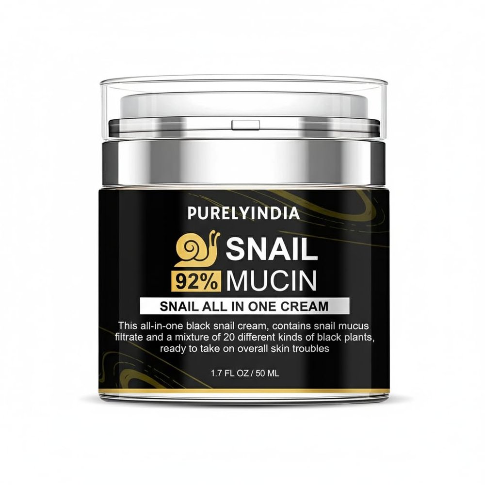 92% Snail Secretion Filtrate Snail Mucin Cream-Serum Hybrid Deep Repair & Hydration for Sensitive,Dry & Oily Skin Lightweight Snail Mucin Cream Serum,deep repair snail cream skin regeneration cream
