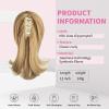 ChicMetamorph Ponytail Hair Extensions, 12 Inch Claw Clip Ponytail Hair Extensions for Women, Chin Clip Wigs, Soft Synthetic Wigs-Light Honey Blonde view 2