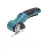 Cordless electric scissors, rechargeable rotating cardboard knife, LED light, ergonomic handle, suitable for cutting fabrics, leather, cardboard and carpets (Blue tool packaging (1500mAh) view 1