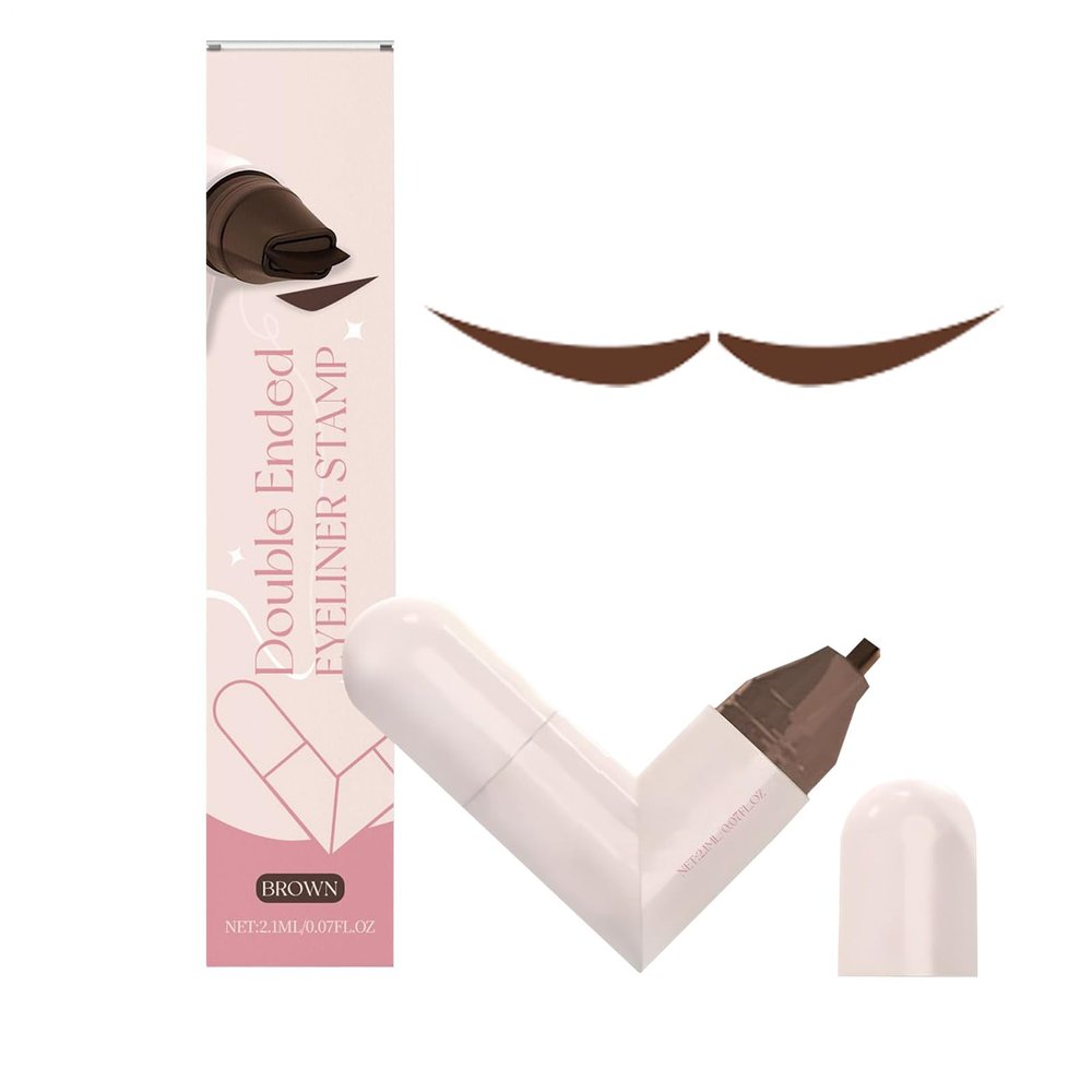Eye End stamp- Makeup Winged Eye Stamp, QuickDry Waterproof Tool | Precise Beginner Friendly Cosmetics Device with Smudge Proof Ink, Daily Flick Liner for Beginners, Professionals