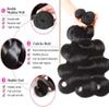 10A Human Hair Bundles 20 22 24 Inch Body Wave Bundles Human Hair 100% Unprocessed Brazilian Virgin Hair Quick Weave Extensions Natural Black view 2