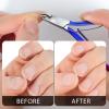 Criyar Cuticle Nippers Kit: Precision Nano-Coated Stainless Steel Cuticle Trimmer Remover for Fingernails and Toenails, Cutter for Manicure Pedicure, Nail Clippers Tools for Women (Red+Blue 2PCS) view 4