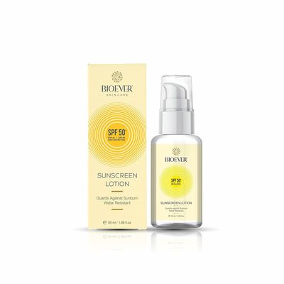 Bio.ever Sunscreen Lotion, SPF 50 PA+++, Water Resistant, UVA & UVB Protection, 50ml