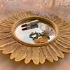 13 Inch Small Sunburst Mirror - Decorative Wall Mirror for Entryway Bedroom Living Room House Warming Gifts New Home view 3