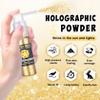 AWCCXMYM Body Glitter Spray Sparkle Hairspray Highlighter Glitter Shiny Spraay for Hair and Body,Face Glitter Powder for Halloween,Christmas,Concert Accessories Party Body Makeup(Gold) view 3