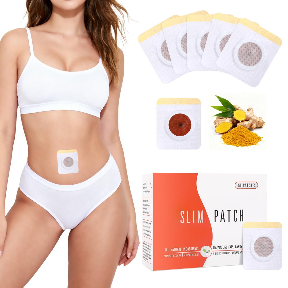 50Pcs Belly Patch, Natural Navel Sticker for Women and Men, Breathable Patches, Sweatproof Patches, Waterproof Stickers for Women Girls, Abdomen Belly Pads