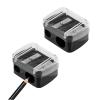 2Pcs Dual Hole Eyeliner Sharpener - Professional Makeup Pencil Sharpeners for Eyeliner & Lip Liner | Precision Blades, Compact Design view 1