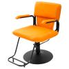 Salon Chair for Hair Stylist, 360 Swivel Barbers Chairs with Hydraulic Pump, Height Adjustable, Ergonomic Backrest, Comfortable Seat for Beauty Hair Salon Spa Shampoo, 550LBS (Orange) view 1