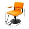 Salon Chair for Hair Stylist, 360 Swivel Barbers Chairs with Hydraulic Pump, Height Adjustable, Ergonomic Backrest, Comfortable Seat for Beauty Hair Salon Spa Shampoo, 550LBS (Orange) view 2