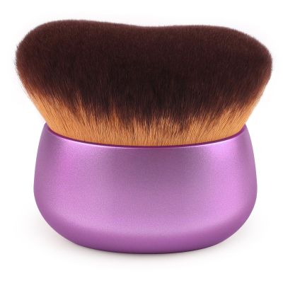 GlorBrochas 75MM Extra Large Self Tanner Kabuki Makeup Brush  Ultra Soft Dense Vegan Bristles for Body Makeup, Bronzer & FoundationApplies Tanning Mousse, Lotion & Self TannerPurple, Wet & Dry