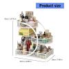 AOOOWER Multiple Tiers Metal Cosmetic Organizers Modern Storage Rack For Skincare Lipsticks Bathroom Countertop Without Tool view 4