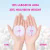 2000 PCS Ultra Soft Cotton Rounds, White, Double-Layered, Hypoallergenic, Lint-Free, 20 Pack with 100 Count Each, Premium Facial Cleansing Pads for Makeup Removal view 2