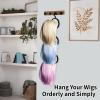 10-Piece Wig Holder Set, Travel Wig Stands With Hook Racks For Styling And Display view 3