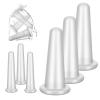 6 Pcs Transparent Massage Cupping Set Silicone Mini Facial Cups Skin Care Neck Back Eyes Massaging Cup Facial Care Safe to Use Portable Face Massager Helper for Men Women Massage view 1