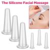 6 Pcs Transparent Massage Cupping Set Silicone Mini Facial Cups Skin Care Neck Back Eyes Massaging Cup Facial Care Safe to Use Portable Face Massager Helper for Men Women Massage view 3