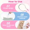 YALOJE 2pcs Manual Facial Hair Remover, Portable Stainless Steel Spring Epilator with Bead, Mild Facial Threading Hair Remover for Women Men - Blue, Pink view 4