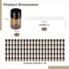 100-Pack 2Ml Brown Glass Bottles With Black Screw Caps & 2 Pipettes For Perfume & Liquid Storage view 4