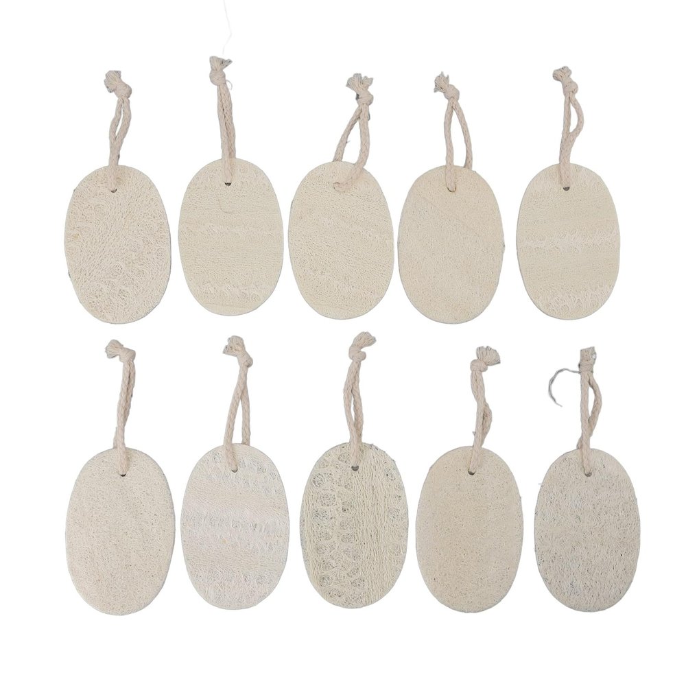 10pcs Loofah Sponge for Dishes, High Water Absorption Dish Wash Sponge Washable Loofah Body Scrubber for Kitchen, Bathroom 3.15x4.72in