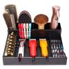 Funabridge Hair Clipper Organizer Case, Multi-Compartment Barber Accessories Storage With Scissor Slots, Black Abs Design view 2