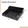 Funabridge Hair Clipper Organizer Case, Multi-Compartment Barber Accessories Storage With Scissor Slots, Black Abs Design view 4