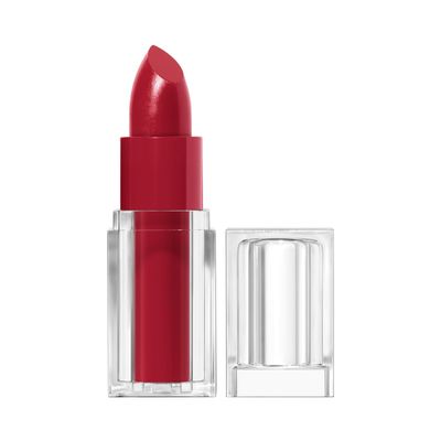 Clean Lip Color  Crimson Doll (Satin Finish), Non-Drying Lipstick with Squalane, Avocado & Aloe, Carmine-Free, 0.12oz