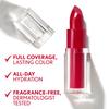 Clean Lip Color  Crimson Doll (Satin Finish), Non-Drying Lipstick with Squalane, Avocado & Aloe, Carmine-Free, 0.12oz view 2