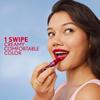 Clean Lip Color  Crimson Doll (Satin Finish), Non-Drying Lipstick with Squalane, Avocado & Aloe, Carmine-Free, 0.12oz view 4