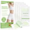 RAQEHO Wax Strips for Hair Removal - At Home Waxing Kit For Women Men Includes 20 Double Sided Large Strips and 2 Post Wax Wipes for Face Body Bikini Lip Arm Leg Armpit Mustache All Skin Hair Remover view 1