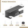 yeeplant Wall-Mounted Hair Tool Holder, Carbon Steel Bathroom Rack with Shelf for Hair Dryers and Accessories view 3
