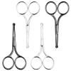 4 Pcs Nose Hair Scissors Safety Tip Clippers Small Scissors With Round Tip Design Professional Grooming Rounded Facial Safety Scissor Beauty for Men Women Hair Eyelashes Nose Eyebrow Trimming view 1