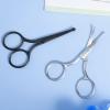 4 Pcs Nose Hair Scissors Safety Tip Clippers Small Scissors With Round Tip Design Professional Grooming Rounded Facial Safety Scissor Beauty for Men Women Hair Eyelashes Nose Eyebrow Trimming view 4