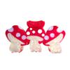 Funny Mushroom Hair Clips,PVC Hair Clips,Big Claw Clips for Girl,Hair Accessories,Red view 1