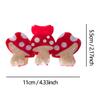Funny Mushroom Hair Clips,PVC Hair Clips,Big Claw Clips for Girl,Hair Accessories,Red view 2