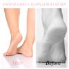 Classicseali 4 Pairs Feet Moisturizer Socks,Cotton Moisturizing Foot Socks,Reusable Sock for Dry Cracked Feet Women, for Moisturizing Feets Overnight, Repairing and Softening Cracked Heels,Pink,Blue view 3