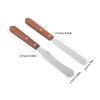 Didiseaon Wax Spatula: Hair Removal Wax Spatula With Wooden Handle Stainless Steel Waxing Tool For Smooth Skin Applicator Home And Salon Use view 2