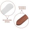 Didiseaon Wax Spatula: Hair Removal Wax Spatula With Wooden Handle Stainless Steel Waxing Tool For Smooth Skin Applicator Home And Salon Use view 3