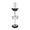 Qtueop Spiral Hair Dryer Rack Salon Organizer with Tray Nonslip Heavy Duty Blow Dryer Rack Floor Standing Bracket for Home Bathroom, clear view 1
