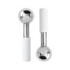 Betyura Ice Globes for Face & Eyes  Unbreakable Stainless Steel Cooling Cryo Sticks, Hot & Cold Facial Roller for Puffiness, Dark Circles & Daily SkincareWhite view 1
