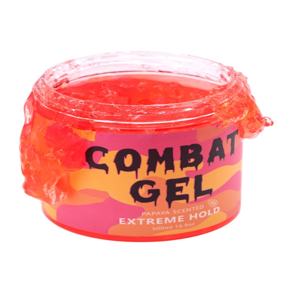 Combat Gel extreme hold hair gel (500ML, Papaya)