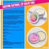 Personalized Lip Balm Tins with Custom Logo Promotional Favors for Events, Parties, Weddings, or Corporate Gifts (Juicy Peach, QTY 500) view 2
