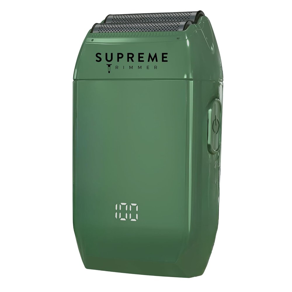 Supreme Trimmer Crunch STF602 Waterproof Double Foil Shaver for Men | 150 Min Runtime, Wet/Dry Cordless & Corded Electric Razor | Hypoallergenic Foils for Face, Head & Stubble