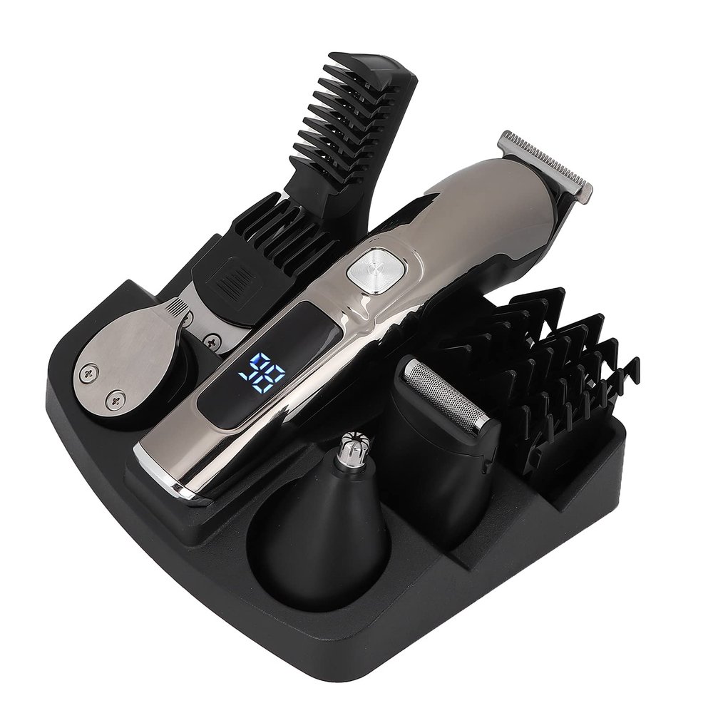 Yechiry Beard Trimmer for Men, Rechargeable Hair Clipper Set Mens Grooming Kit for Manscaping Mustache Trimmer with Cordless High Precision Shaver for Nose, Body, Face Hair Clipping